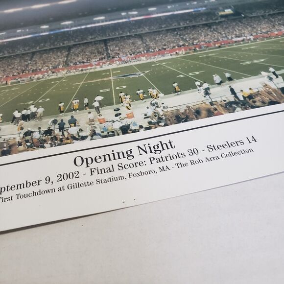 NE Patriots Opening Night 2002 Gillette Stadium Unframed Panoramic Poster 27x9.5 - Picture 4 of 7